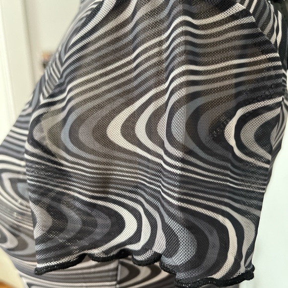 CURREBT MOOD X DOLLS KILL TRIPPY MESH DRESS S - Picture 3 of 3